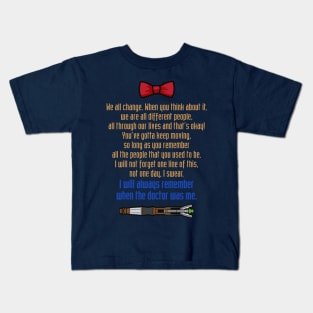 Eleventh Doctor goodbye Kids T-Shirt